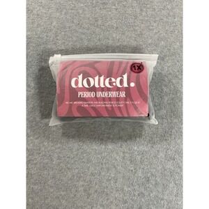 Dotted Period Underwear Black Absorbent Menstrual Panties Plus Size 1X New 2019